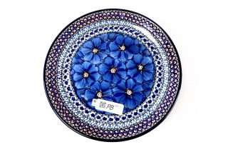 257 Bunzlau Dinerbord U408 Poppy 257 Dinerborden 25,5 cm
